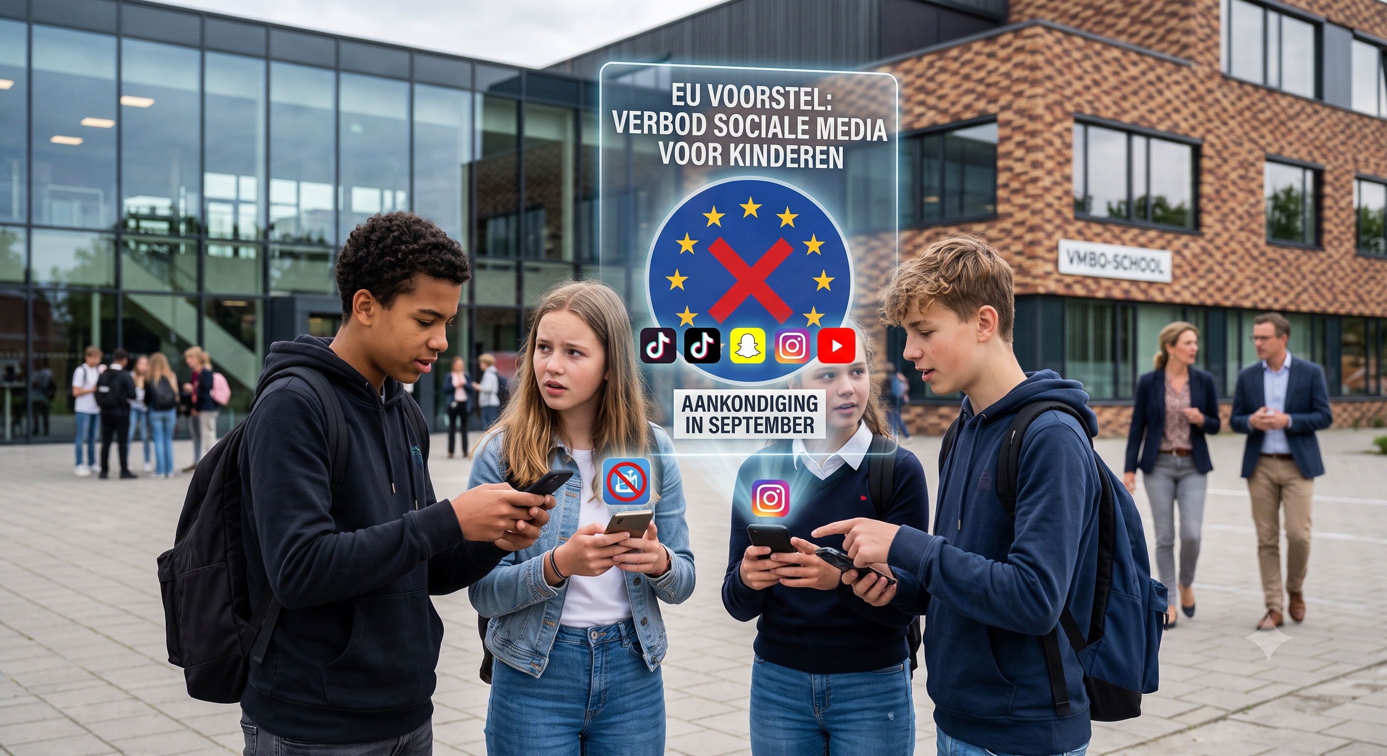 Komt er een socialemediaverbod voor onze leerlingen?
